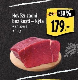Hovězí zadní bez kosti – kýta
