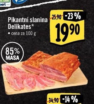 Pikantní slanina Delikates