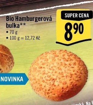 Bulka na hamburger bio