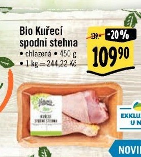 Kuřecí stehna bio Nature'