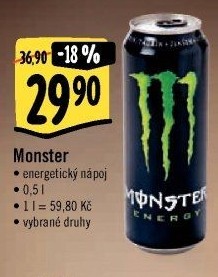 Energetický nápoj Monster Energy