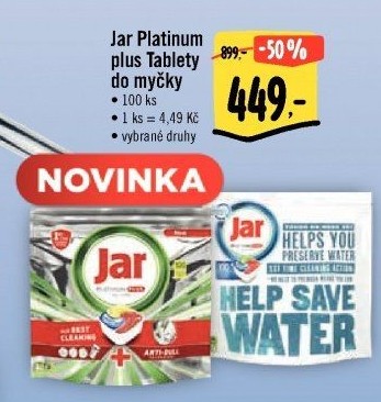 Kapsle do myčky Platinum Plus Jar