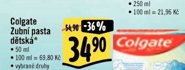 Pasta na zuby dětská Colgate