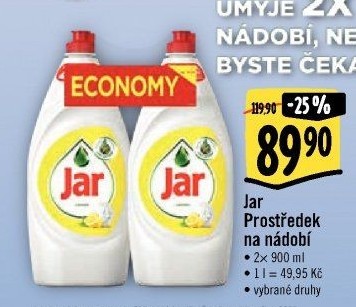 Prostředek na nádobí Jar