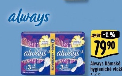 Vložky dámské Always