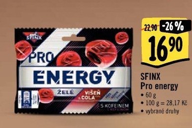 Želé bonbony Energy Sfinx