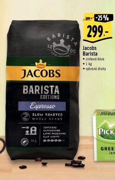 Zrnková káva Barista Jacobs