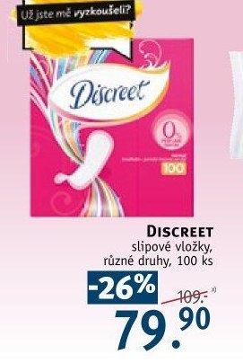 DISCREET slipové vložky