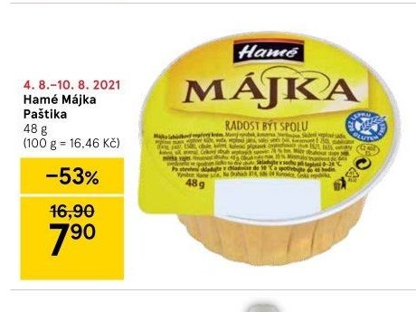 Hamé Májka Paštika