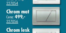 Tlačítko ovládací Komfort Chrom mat - UNI HOBBY akcniletaky.com