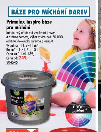 Primalex Inspiro báze pro míchání - UNI HOBBY akcniletaky.com