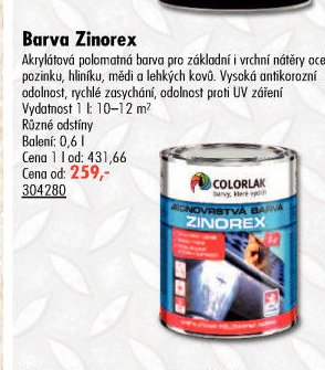 Barva Zinorex - UNI HOBBY akcniletaky.com