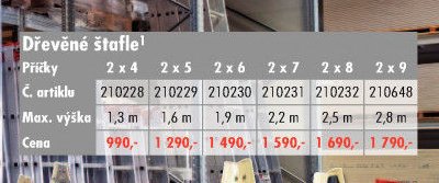 Dřevěné štafle - UNI HOBBY akcniletaky.com