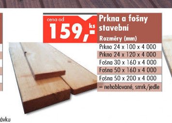 Prkna a fošny stavební - UNI HOBBY akcniletaky.com