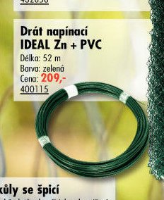 Drát napínací IDEAL Zn + PVC - UNI HOBBY akcniletaky.com