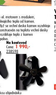Ventilátor krbový (standard) - UNI HOBBY akcniletaky.com