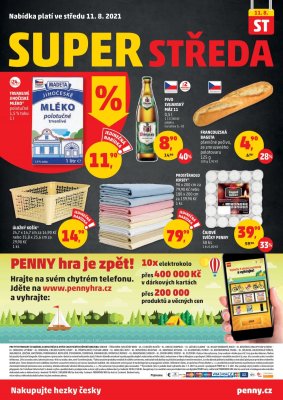 akční leták Penny Market 5.8.2021-11.8.2021