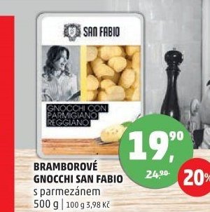 Bramborové gnocchi San Fabio