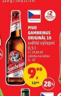 Pivo Gambrinus Originál 10
