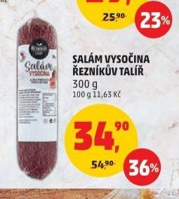 SALÁM VYSOČINA ŘEZNÍKŮV TALÍŘ