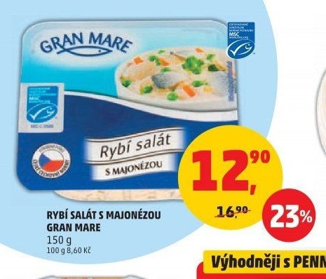 RYBÍ SALÁT S MAJONÉZOU GRAN MARE