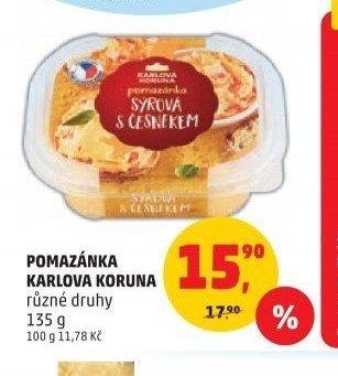 POMAZÁNKA KARLOVA KORUNA