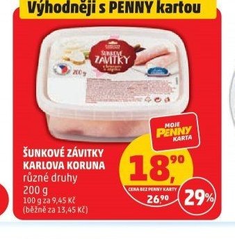 ŠUNKOVÉ ZÁVITKY KARLOVA KORUNA