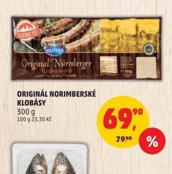 ORIGINÁL NORIMBERSKÉ KLOBÁSY