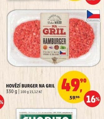 HOVĚZÍ BURGER NA GRIL