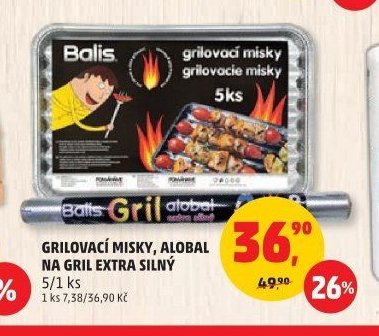 Grilovací misky, alobal