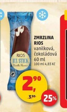 Zmrzlina Rios vanilková, čokoládová 60 ml