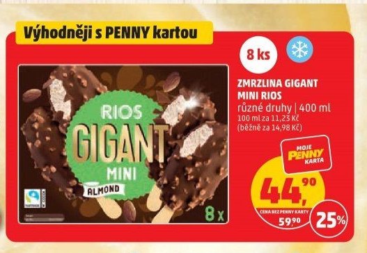 Zmrzlina Gigant Mini Rios různé druhy 400 ml