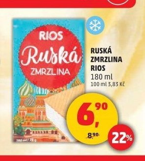 Ruská zmrzlina Rios 180 ml