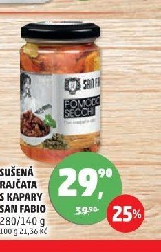 SUŠENÁ RAJČATA S KAPARY SAN FABIO