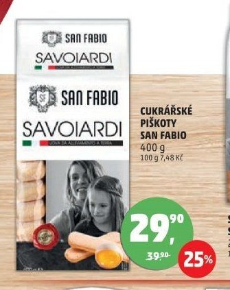 Cukrářské piškoty San Fabio