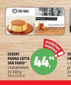 Dezert Panna Cotta San Fabio