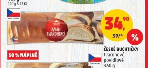 ZÁVIN s náplní tvarohovou, makovou