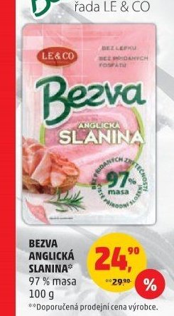 BEZVA ANGLICKÁ SLANINA
