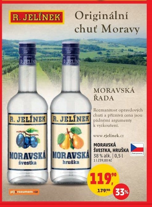 R. Jelínek Moravská švestka, hruška 0,5 l