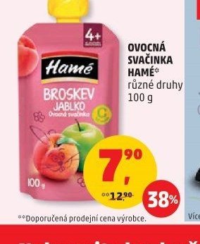 OVOCNÁ SVAČINKA HAMÉ různé druhy 100 g