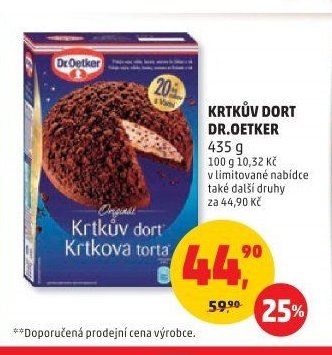 KRTKŮV DORT DR.OETKER 435 g