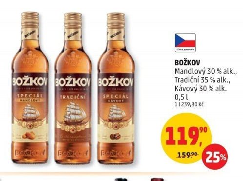 Božkov Mandlový, Tradiční, Kávový