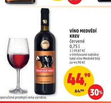 Víno Medvědí krev