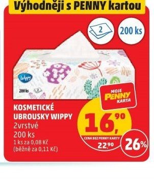 Kosmetické ubrousky Wippy