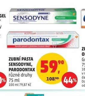 Zubní pasta Sensodyne, Parodontax