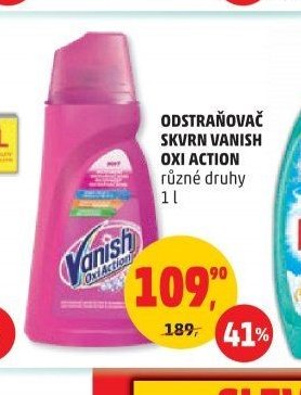 Odstraňovač skvrn Vanish Oxi Action