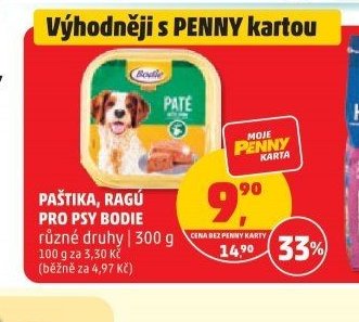 PAŠTIKA, RAGÚ PRO PSY BODIE