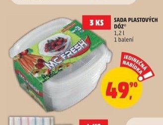 SADA PLASTOVÝCH DÓZ
