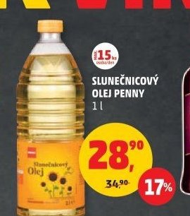 SLUNEČNICOVÝ OLEJ PENNY 1 l