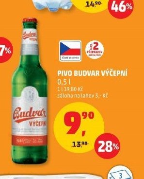 Pivo Budvar výčepní